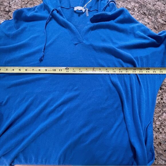 NWT Minnie Rose Oversized Relaxed Fit Blue Dress Pockets Cotton, Women M/L - Picture 13 of 13